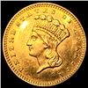 Image 1 : 1887 Ty 3 Rare Gold Dollar UNCIRCULATED