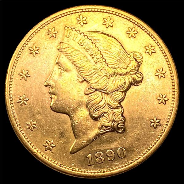 1890-S $20 Gold Double Eagle UNCIRCULATED