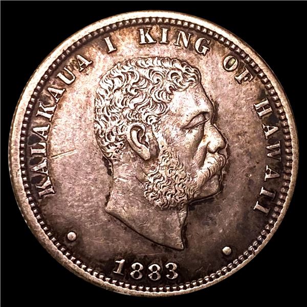 1883 Kingdom of Hawaii Quarter UNCIRCULATED