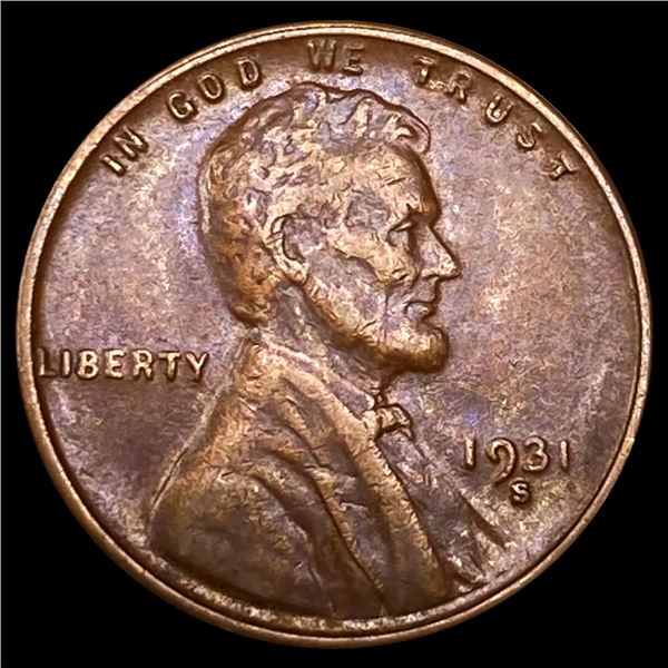 1931-S Wheat Cent NEARLY UNCIRCULATED
