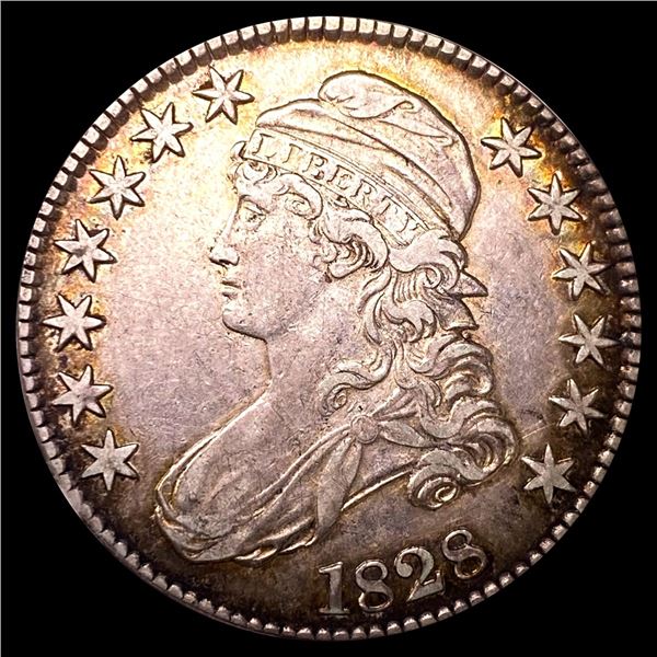 1828 Capped Bust Half Dollar NEARLY UNCIRCULATED