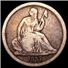 Image 1 : 1837 No Stars Seated Liberty Dime NICELY CIRC