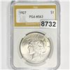 Image 1 : 1927 Silver Peace Dollar PGA - MS63