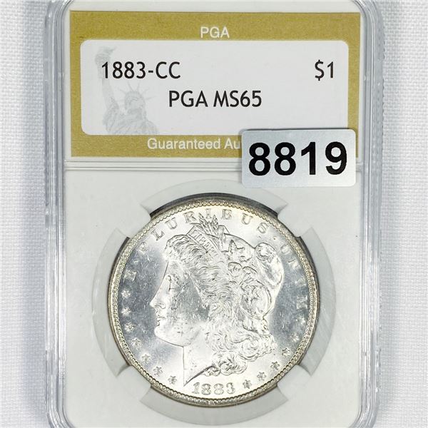 1883-CC Morgan Silver Dollar PGA - MS65
