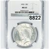 Image 1 : 1922 Silver Peace Dollar NGC - MS63