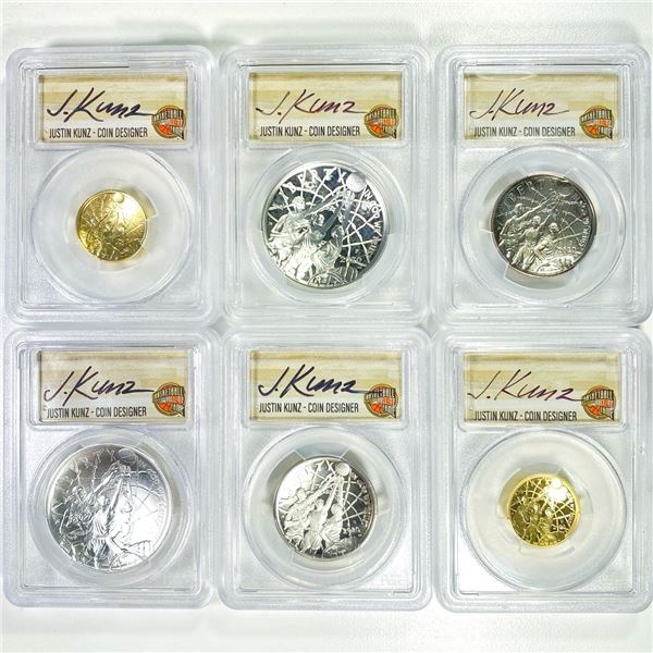 2022 (6) Basketball Hall of Fame Coins -