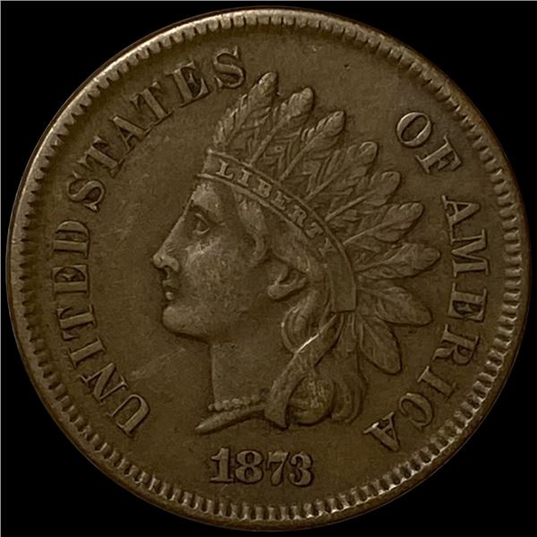 1873 Indian Head Cent NEARLY UNCIRCULATED
