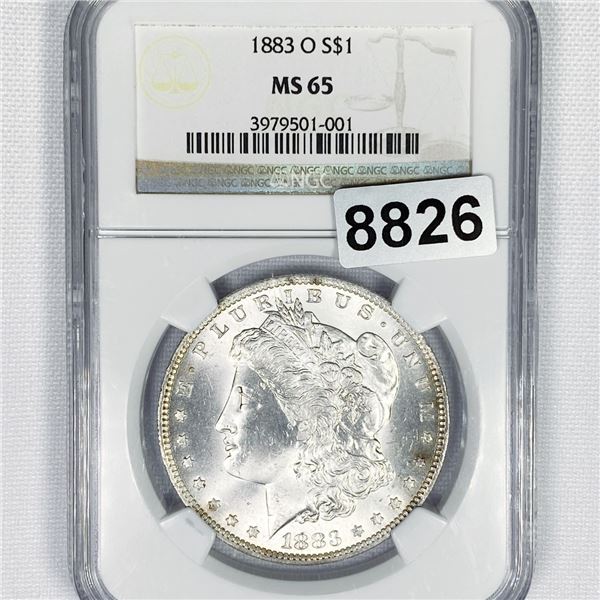 1883-O Morgan Silver Dollar NGC - MS65