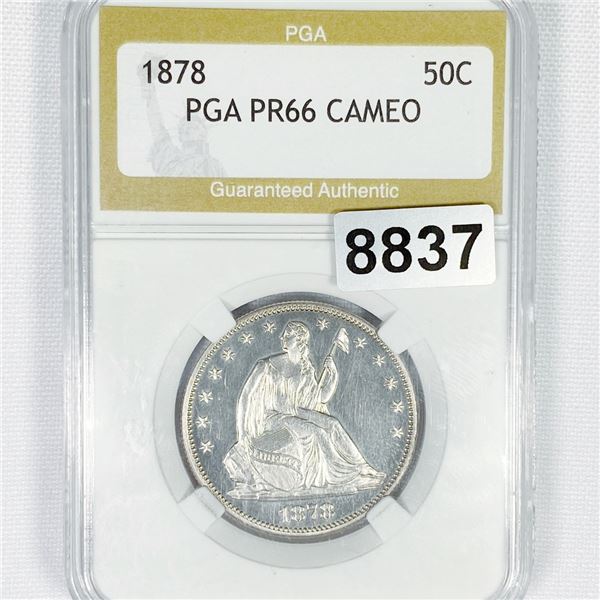 1878 Seated Liberty Half Dollar PGA - PR66 CAM