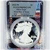Image 1 : 2022-W First Day of Issue Silver Eagle PCGS -