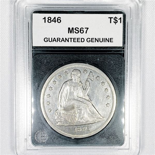 1846 Seated Liberty Dollar - MS67