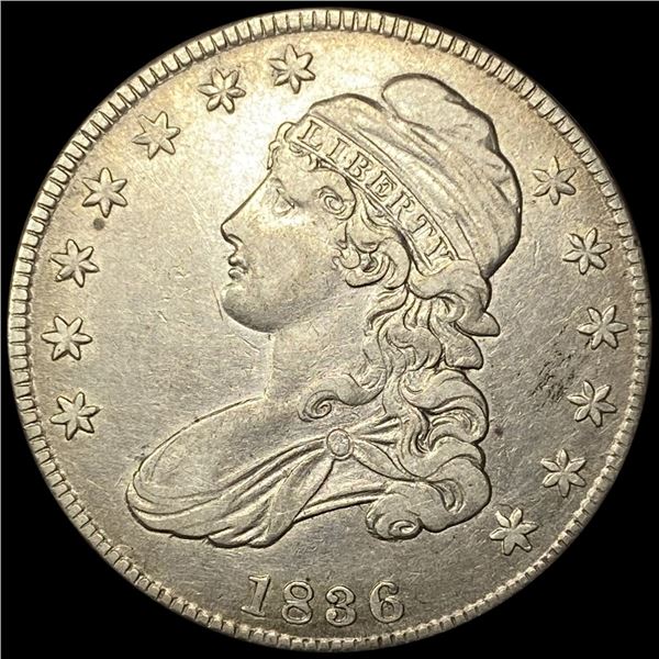 1836 Capped Bust Half Dollar NEARLY UNCIRCULATED