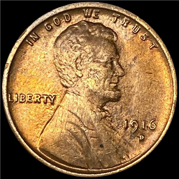 1916-D Wheat Cent NEARLY UNCIRCULATED