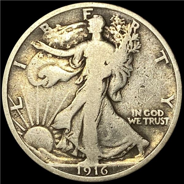 1916 Walking Liberty Half Dollar NICELY