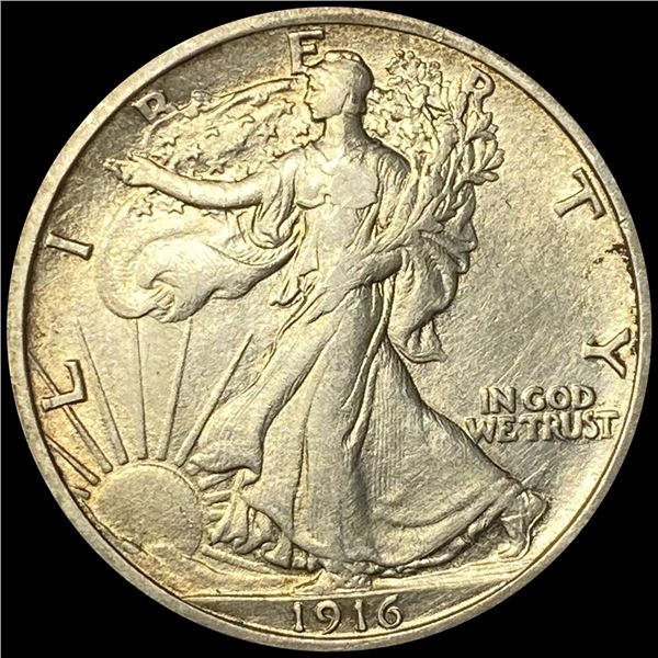 1916 Walking Liberty Half Dollar NEARLY UNC