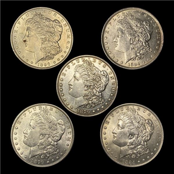 (5) Morgan Dollars UNCIRCULATED