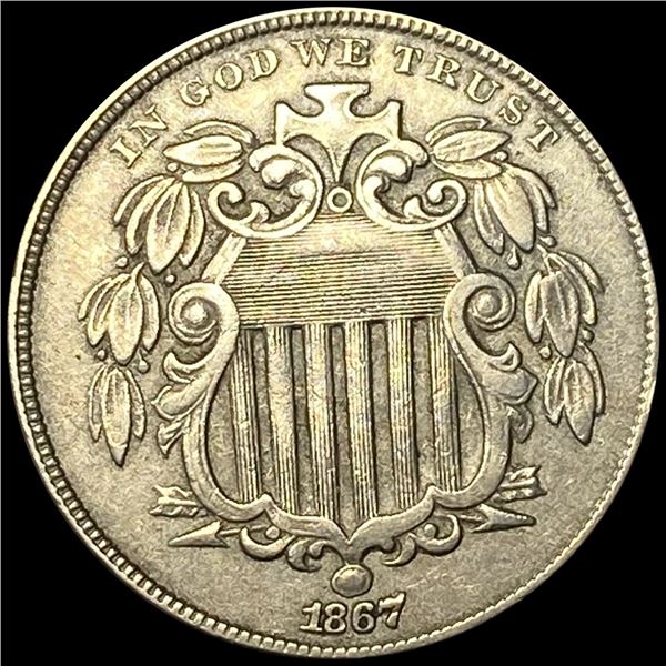 1867 Shield Nickel CLOSELY UNCIRCULATED