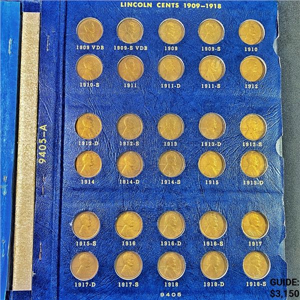 1909-1940 Lincoln Cents 90 Coins -