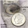Image 1 : (20)1897-S Morgan Silver Dollars - UNC ROLL