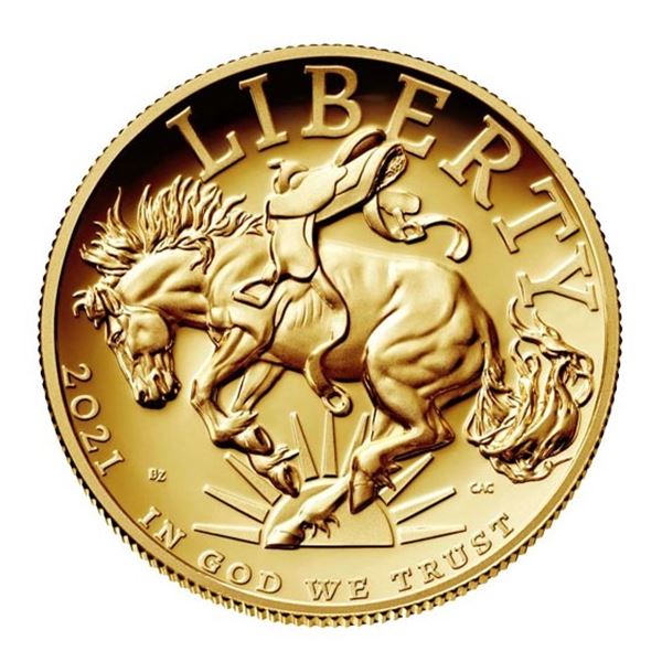 2021 American Liberty High Relief 1oz Gold Coin GEM BU