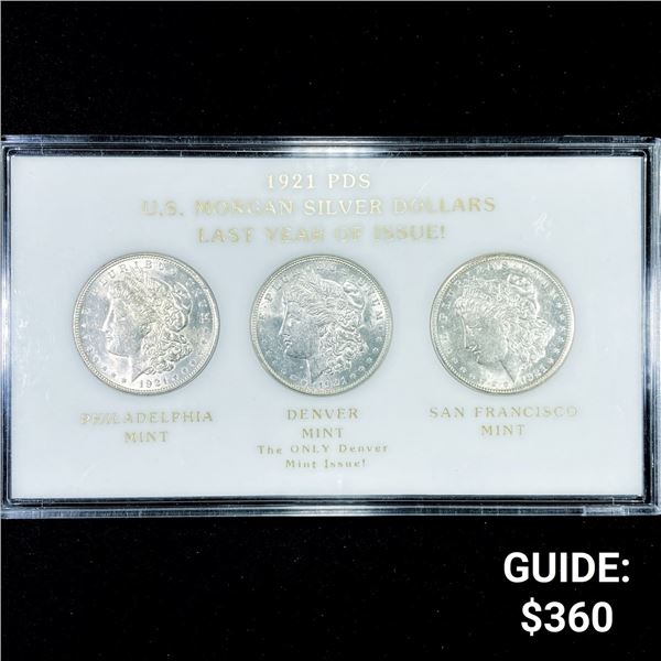 1921 Morgan Silver Dollar - Mint Set