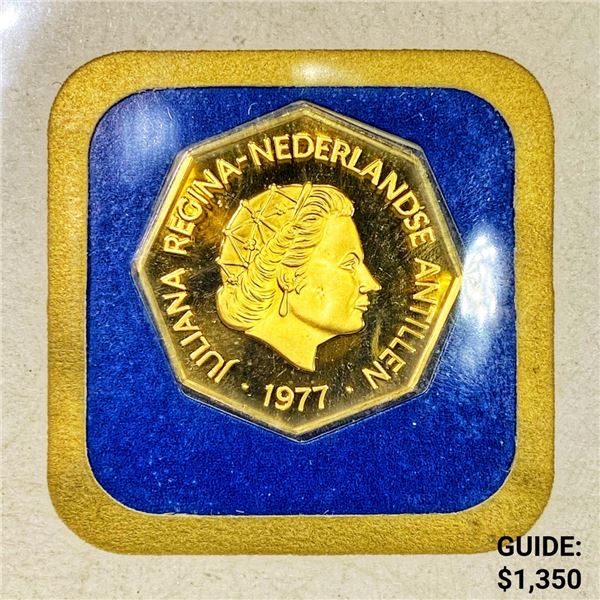 1977 Two Hundred Guilder Gold Coin -