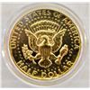 Image 1 : 24KT GOLD PLATED US HALF DOLLAR 1980