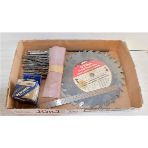 DRILL BITS, BLADES, NEW HOLE SAW BLADE AND 3PC