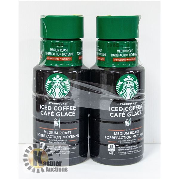 2 PACK 1.42L STARBUCKS ICED COFFEE MEDIUM ROAST