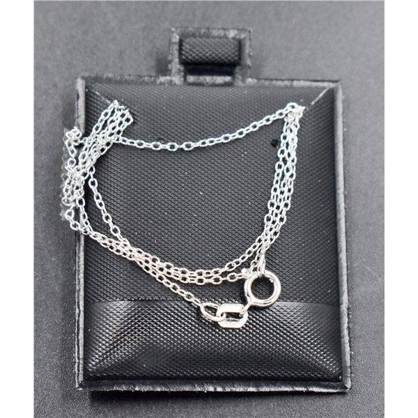 #126-STERLING SILVER NECKLACE 18" /2PCS