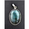 #145-NATURAL FIRE LABRADORITE PENDANT