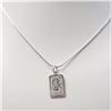 Image 1 : BZ1077-34 SILVER 18" NECKLACE