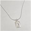 Image 1 : BZ1121-41 SILVER 16" NECKLACE