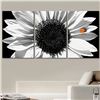 Image 1 : NEW BLACK & WHITE SUNFLOWER 3PC WALL ART 16 X 24"