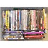 FLAT OF DVDS ASSORTED GENRES