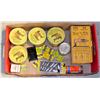 Image 1 : LARGE FLAT OF VINTAGE/ ANTIQUE CONTAINERS - SOME