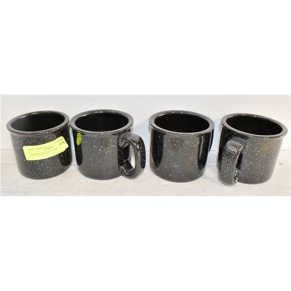 SET OF 4 CERAMIC MUGS