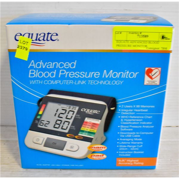 EQUATE ADVANCED BLOOD PRESSURE MONITOR