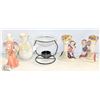 Image 1 : 2 NEW CERAMIC CANDLE HOLDERS + CERAMIC ANGEL