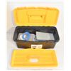 Image 1 : BLACK/YELLOW TOOL BOX WITH VARIOUS CONTENTS