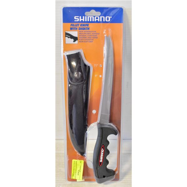 SHIMANO 7.5 IN FILLET KNIFE W/SHEATH, ERGONOMIC