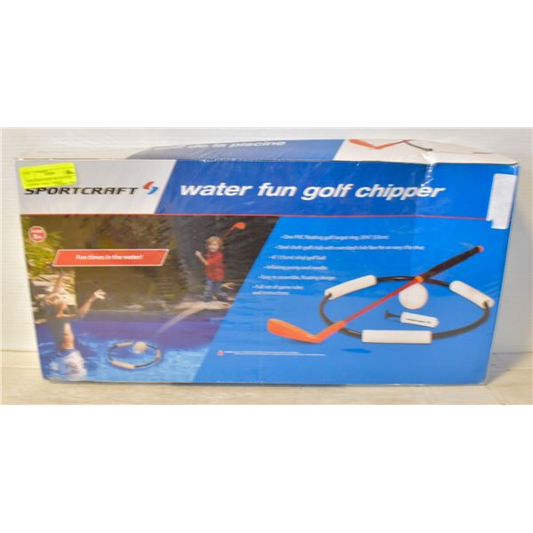 NEW SPORT CRAFT WATER GOLF CHIPPER + BALL, TARGET