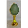 Image 1 : TALL GLASS EGG CANDLE HOLDER