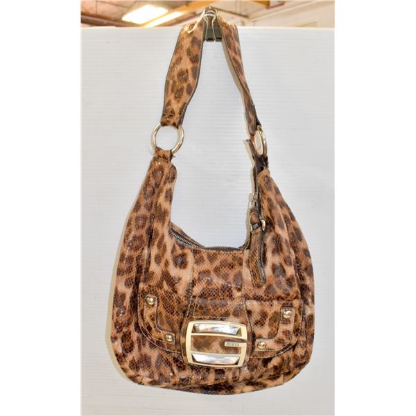 GUESS SNAKESKIN LOOK HANDBAG