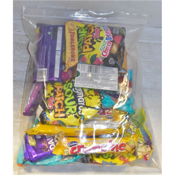 LARGE BAG FULL OF CHOCOLATE, CANDY + MORE