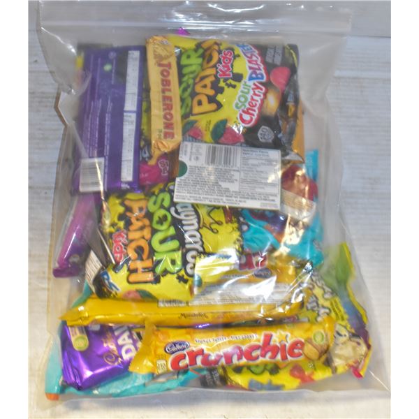 LARGE BAG FULL OF CHOCOLATE, CANDY + MORE