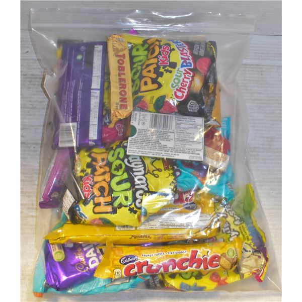 LARGE BAG FULL OF CHOCOLATE, CANDY + MORE