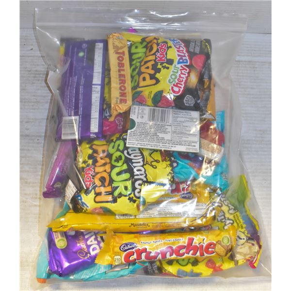 LARGE BAG FULL OF CHOCOLATE, CANDY + MORE