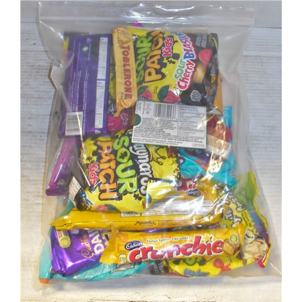 LARGE BAG FULL OF CHOCOLATE, CANDY + MORE