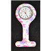 Image 1 : NEW PIN ON BROOCH PINK FLOWER WATCH